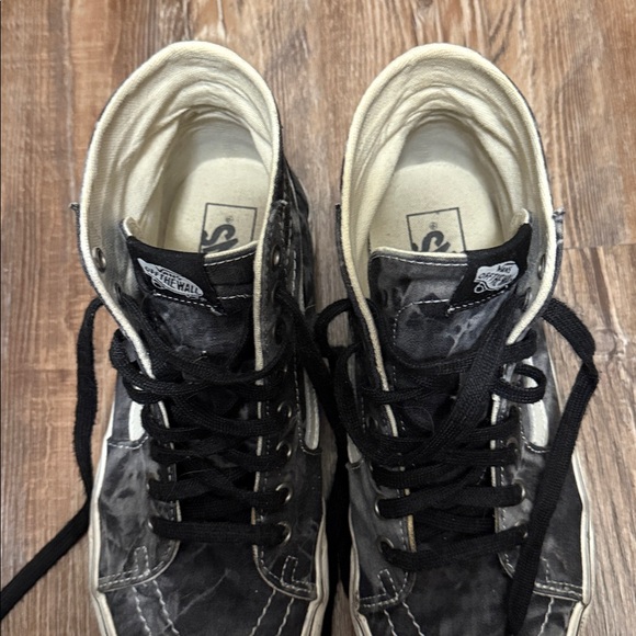 Vans Black/Gray Tie-dye Canvas High-Tops - Picture 2 of 3